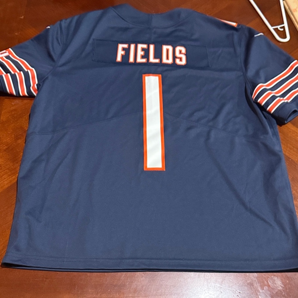 Chicago bears Justin fields NFL Navy Blue Jersey Nike - Picture 8 of 10